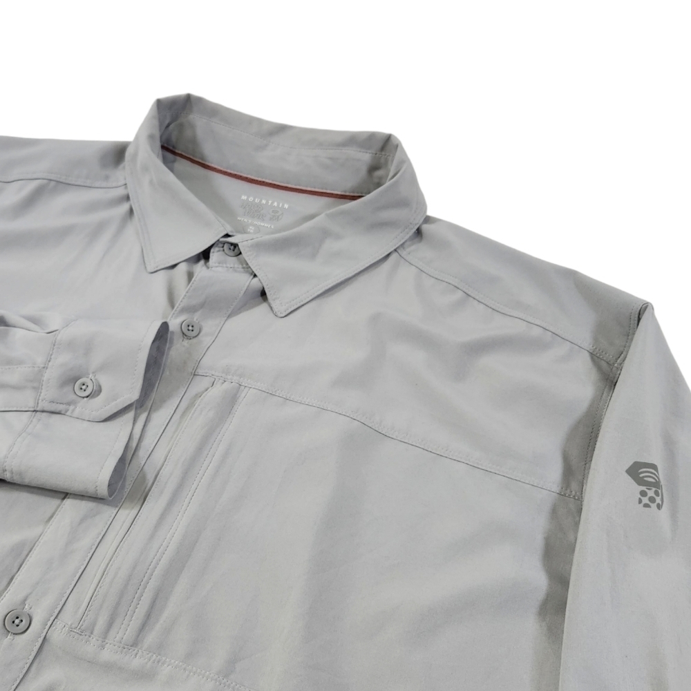 Mountain Hardwear Men's XL Canyon Gray Performance Shirt Vented Fishing Outdoor